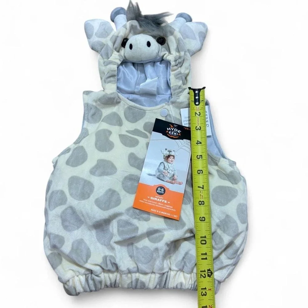 NWT Baby Giraffe Plush Onesie Safari Halloween Costume Cosplay Cozy 0-6M